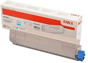 Oki 46443103 Cartuccia Toner Originale , Ciano, XL, 10000 pagine