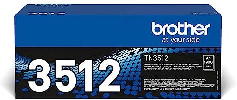 Brother TN3512 Toner Originale Alta Capacità, fino a 12000 Pagine, per Stampanti DCPL6600DW, HLL6300DW, MFCL6800DW, Nero