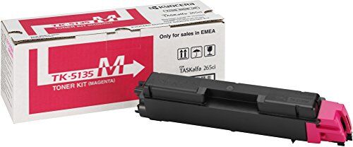 Kyocera Toner  TK-5135M magenta, cartuccia originale 1T02PABNL0. Per stampanti TASKalfa 265ci, TASKalfa 266ci