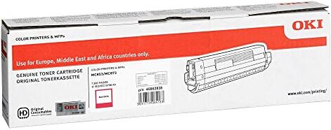 Oki Cartuccia Toner Originale , Magenta, Standard, 7300 pagine