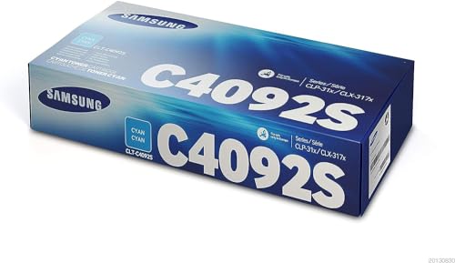 HP Samsung CLT-C4092S, , Cartuccia Toner, da 1.000 pagine, compatibile con le stampanti Samsung LaserJet Color CLP-310, CLP-310N, CLP-315, CLP-315W, CLX-3170FN e serie CLX-3175, Ciano