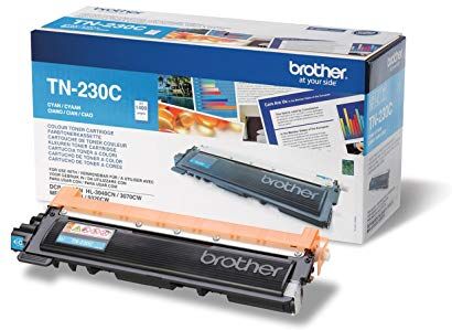 Brother TN230C Toner Originale, Capacità Standard, Fino a 1400 Pagine, per Stampanti HL-3040CN/ HL-3070CW/ DCP-9010CN/ MFC-9120CN/ MFC-9320CW, Colore Ciano