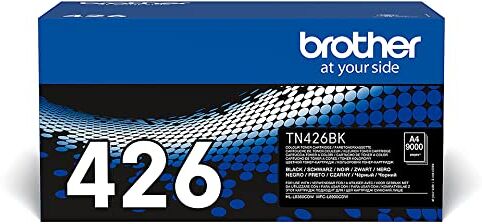 Brother TN-426BK Toner Originale, Alta Capacità, Fino a Circa 9000 Pagine, per Stampanti HLL8360CDW/MFCL8900CDW, Nero