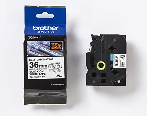 Brother tape Black on White