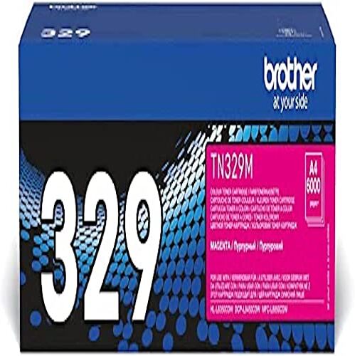 Brother TN329M Cartuccia Toner, 6000 Pagine Stampate, Standard, Magenta