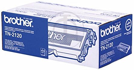 Brother TN2120 Toner Originale Elevata Capacità, Fino a 2600 Pagine, per Stampanti HL-2140, HL-2150N, HL-2170W, DCP-7030, DCP-7032, DCP-7040, DCP-7045N, MFC-7320, MFC-7440N, MFC-7840W, Nero