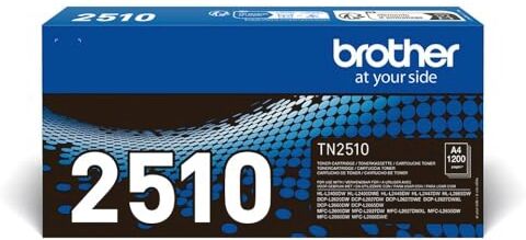 Brother TN2510 Toner originale, Capacità Standard, fino a 1200 pagine, per Stampanti HLL2400DWE, HLL2445DW,DCPL2620DW,DCPL2660DW,DCPL2665DW,MFCL2800DW, MFCL2827DWXL,MFCL2835DW, MFCL2860DWE,Colore Nero