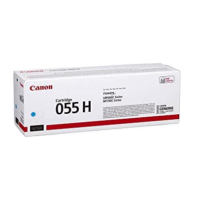 Canon Cartuccia 055 H C TONER Ciano, Rendimento 5.900 Pagine, Imballo in cartone Canon Cartuccia 055 H C TONER Ciano, Rendimento 5.900 Pagine, Imballo in cartone