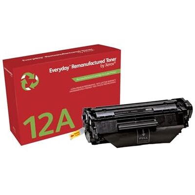 Xerox Everyday Toner Compatibile con HP 12A Q2612A Nero, Capacità Standard, Toner Rigenerato Xerox Everyday Toner Compatibile con HP 12A Q2612A Nero, Capacità Standard, Toner Rigenerato