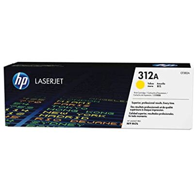 HP 312A , Cartuccia Toner Originale da 2700 Pagine, Compatibile con la Stampante LaserJet Pro MFP M476, Giallo HP 312A , Cartuccia Toner Originale da 2700 Pagine, Compatibile con la Stampante LaserJet Pro MFP M476, Giallo