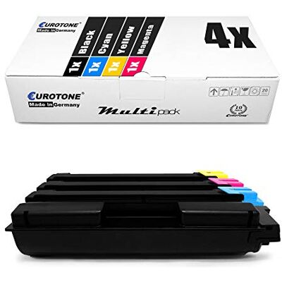 Eurotone 4x Toner per Kyocera Ecosys P 6021 cdn sostituisce TK-580 Nero Ciano Magenta Giallo Eurotone 4x Toner per Kyocera Ecosys P 6021 cdn sostituisce TK-580 Nero Ciano Magenta Giallo