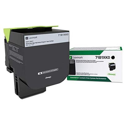 Lexmark 71B1XK0 CS517de CX517de Cartuccia toner nero extra ad alta resa Lexmark 71B1XK0 CS517de CX517de Cartuccia toner nero extra ad alta resa