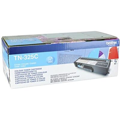 Brother TN325C Cartuccia Toner, 3500 Pagine Stampate, Standard, Ciano Brother TN325C Cartuccia Toner, 3500 Pagine Stampate, Standard, Ciano
