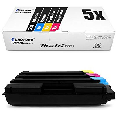 Eurotone 5x Toner per Kyocera FS-C 5150 DN sostituisce TK-580 TK580 tutti i colori Eurotone 5x Toner per Kyocera FS-C 5150 DN sostituisce TK-580 TK580 tutti i colori
