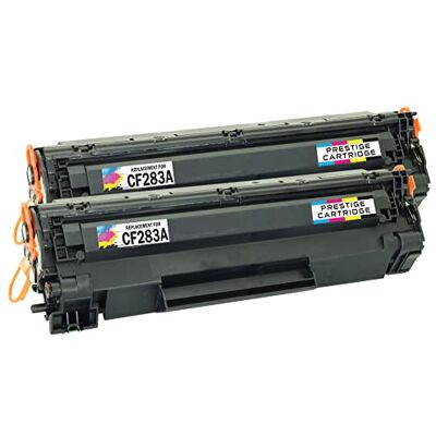 PRESTIGE CARTRIDGE Cartuccia di Toner ad Alta Capacita Compatibile con CF283A per Stampante HP LaserJet Pro MFP, 2 Pezzi, Nero PRESTIGE CARTRIDGE Cartuccia di Toner ad Alta Capacita Compatibile con CF283A per Stampante HP LaserJet Pro MFP, 2 Pezzi, Nero