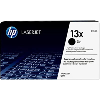 HP 13X Q2613X, Cartuccia Toner Originale da 4000 Pagine, Compatibile con le Stampanti LaserJet serie 1300, Nero HP 13X Q2613X, Cartuccia Toner Originale da 4000 Pagine, Compatibile con le Stampanti LaserJet serie 1300, Nero