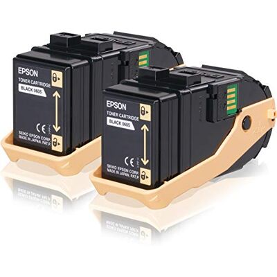 Epson Confezione da 2 Toner Cartuccia Acubrite 0605, Nero Epson Confezione da 2 Toner Cartuccia Acubrite 0605, Nero