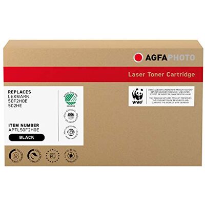 AgfaPhoto Toner laser sostituisce Lexmark 50F2H0E; 502HE, 5000 pagine, nero (per l'uso con Lexmark MS310) AgfaPhoto Toner laser sostituisce Lexmark 50F2H0E; 502HE, 5000 pagine, nero (per l'uso con Lexmark MS310)