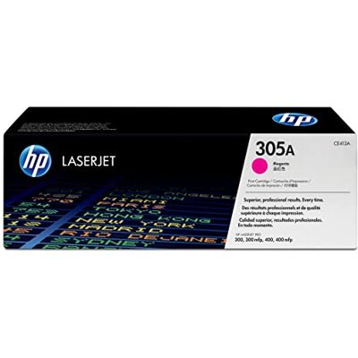 HP 305A , Cartuccia Toner Originale da 2600 Pagine, Compatibile con le Stampanti LaserJet Pro M351, MFP M375, M451, MFP 475, Magenta HP 305A , Cartuccia Toner Originale da 2600 Pagine, Compatibile con le Stampanti LaserJet Pro M351, MFP M375, M451, MFP 475, Magenta