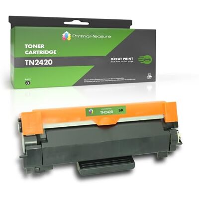 Printing Pleasure TN2420 Toner compatibile per TN-2420 Brother DCP-L2530DW DCP-L2510D HL-L2350DW HL-L2375DW HL-L2370DN HL-L2310D MFC-L2710DW MFC-L2710DN MFC-L2750DW MFC-L2730DW Printing Pleasure TN2420 Toner compatibile per TN-2420 Brother DCP-L2530DW DCP-L2510D HL-L2350DW HL-L2375DW HL-L2370DN HL-L2310D MFC-L2710DW MFC-L2710DN MFC-L2750DW MFC-L2730DW