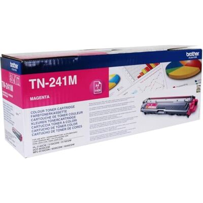Brother TN-241 M Cartuccia Toner e Laser – Toner per stampanti laser, 1400 Pagine, LED, HL-3140cw HL-3150CDW HL-3170CDW DCP-9020CDW MFC-9140CDN MFC9140CDN MFC9340CDW, 38,8 cm, 10,5 cm, 15 cm Brother TN-241 M Cartuccia Toner e Laser – Toner per stampanti laser, 1400 Pagine, LED, HL-3140cw HL-3150CDW HL-3170CDW DCP-9020CDW MFC-9140CDN MFC9140CDN MFC9340CDW, 38,8 cm, 10,5 cm, 15 cm