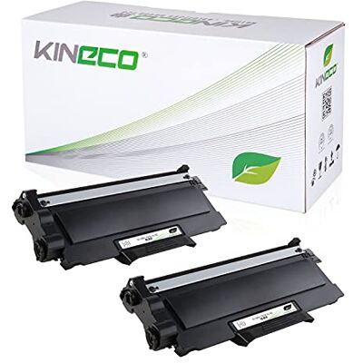 Kineco 2 cartucce toner compatibili per Brother TN2010 per Brother DCP-7055 W, DCP-7057, HL-2130 R, HL-2132 R, HL-2135 W nero ogni 3.000 pagine Kineco 2 cartucce toner compatibili per Brother TN2010 per Brother DCP-7055 W, DCP-7057, HL-2130 R, HL-2132 R, HL-2135 W nero ogni 3.000 pagine