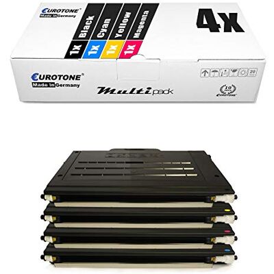 Eurotone 4er SET Toner Cartridge per Samsung CLP-500 CLP-510 CLP-515 CLP-550 Serie CLP 500 500A 500G 500N 500NA 500R 510 510N 515 550 550G 550N Black nero + Cyan + Magenta + Yellow giallo Eurotone 4er SET Toner Cartridge per Samsung CLP-500 CLP-510 CLP-515 CLP-550 Serie CLP 500 500A 500G 500N 500NA 500R 510 510N 515 550 550G 550N Black nero + Cyan + Magenta + Yellow giallo