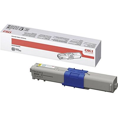 Oki 44469704 Cartuccia Toner Originale , Giallo, Standard, 2000 pagine Oki 44469704 Cartuccia Toner Originale , Giallo, Standard, 2000 pagine