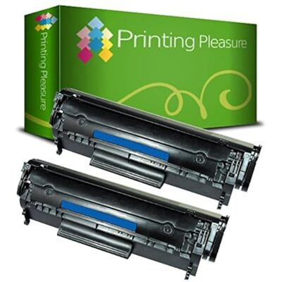 Printing Pleasure 2 Toner Compatibili Q2612A FX-10 703 Cartuccia Laser per HP LaserJet 1010 1012 1015 1018 1020 1022 3010 3015 3020 3030 3050 Canon LBP2900 LBP2900i LBP3000 MF4120 Nero, Alta Resa Printing Pleasure 2 Toner Compatibili Q2612A FX-10 703 Cartuccia Laser per HP LaserJet 1010 1012 1015 1018 1020 1022 3010 3015 3020 3030 3050 Canon LBP2900 LBP2900i LBP3000 MF4120 Nero, Alta Resa
