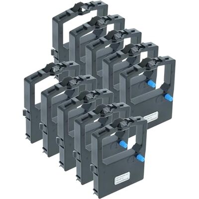 vhbw 10x nastro inchiostrato compatibile con OKI Microline 3390, 3390 eco per 3320 eco, 3321, 3321 eco stampante ad aghi nero vhbw 10x nastro inchiostrato compatibile con OKI Microline 3390, 3390 eco per 3320 eco, 3321, 3321 eco stampante ad aghi nero