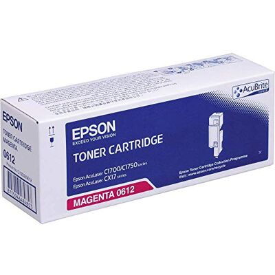 Epson C13S050612 Toner Cartuccia AL-C1700/C1750/CX17, Magenta Epson C13S050612 Toner Cartuccia AL-C1700/C1750/CX17, Magenta