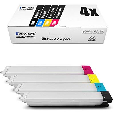 Eurotone 4x Toner nel set per Samsung MultiXpress 4 Renovation X4200 X4220RX X4250LX X4300LX sostituito K808S C808S M808S Y808S Eurotone 4x Toner nel set per Samsung MultiXpress 4 Renovation X4200 X4220RX X4250LX X4300LX sostituito K808S C808S M808S Y808S