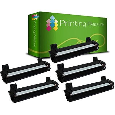 Printing Pleasure 5 Toner Compatibili TN1050 Cartuccia Laser per Brother DCP-1510, DCP-1512, DCP-1610W, DCP-1612W, HL-1110, HL-1112, HL-1210W, HL-1212W, MFC-1810, MFC-1910W Nero, Alta Resa Printing Pleasure 5 Toner Compatibili TN1050 Cartuccia Laser per Brother DCP-1510, DCP-1512, DCP-1610W, DCP-1612W, HL-1110, HL-1112, HL-1210W, HL-1212W, MFC-1810, MFC-1910W Nero, Alta Resa