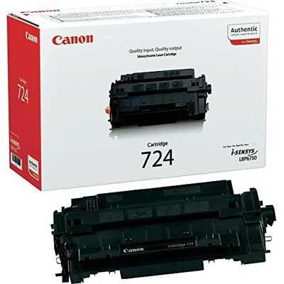 Canon Cartuccia 724 TONER Nero, Rendimento 6.000 Pagine, Imballo in cartone Canon Cartuccia 724 TONER Nero, Rendimento 6.000 Pagine, Imballo in cartone