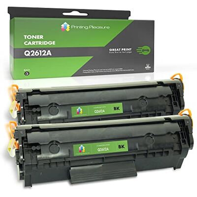 Printing Pleasure 2 Toner Compatibili Q2612A 12A Cartuccia Laser per HP Laserjet 1010 1012 1015 1018 1020 1022 1022N 1022NW 3010 3015 3020 3030 3050 3052 3055 M1005 M1319F MFP Nero, Alta Resa Printing Pleasure 2 Toner Compatibili Q2612A 12A Cartuccia Laser per HP Laserjet 1010 1012 1015 1018 1020 1022 1022N 1022NW 3010 3015 3020 3030 3050 3052 3055 M1005 M1319F MFP Nero, Alta Resa