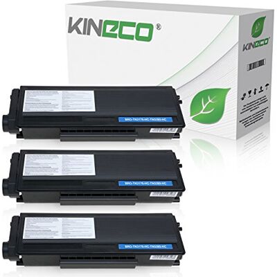 Kineco 3 cartucce toner compatibili per Brother TN-3280, TN3280 per Brother HL5340D, HL-5350DN, HL5370WD, HL5380DN, 8085DN. 8880DN, 8890DW, MFC-8370DN nero ogni 8.000 pagine Kineco 3 cartucce toner compatibili per Brother TN-3280, TN3280 per Brother HL5340D, HL-5350DN, HL5370WD, HL5380DN, 8085DN. 8880DN, 8890DW, MFC-8370DN nero ogni 8.000 pagine