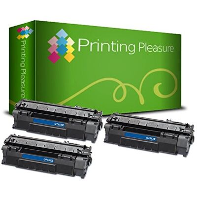 Printing Pleasure 3 Toner Compatibili Q7553X 53X Cartuccia Laser per HP Laserjet P2015 P2015D P2015DN P2015N P2015X P2010 P2012 P2013 P2014 P2014DN P2014X M2727 M2727NF M2727NFS MFP Nero, Alta Resa Printing Pleasure 3 Toner Compatibili Q7553X 53X Cartuccia Laser per HP Laserjet P2015 P2015D P2015DN P2015N P2015X P2010 P2012 P2013 P2014 P2014DN P2014X M2727 M2727NF M2727NFS MFP Nero, Alta Resa