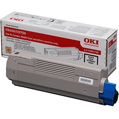 Oki 43865708 Cartuccia Toner Originale , Nero, Standard, 8000 pagine Oki 43865708 Cartuccia Toner Originale , Nero, Standard, 8000 pagine
