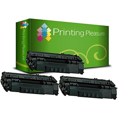 Printing Pleasure 3 Toner Compatibili per HP Laserjet 1160 1320 3390 3392 P2015 P2014 P2013 P2010 M2727 Canon LBP-3300 LBP-3310 LBP-3360 LBP-3370 Q5949A 49A Q7553A 53A CRG 715 CRG 708, Colore: Nero Printing Pleasure 3 Toner Compatibili per HP Laserjet 1160 1320 3390 3392 P2015 P2014 P2013 P2010 M2727 Canon LBP-3300 LBP-3310 LBP-3360 LBP-3370 Q5949A 49A Q7553A 53A CRG 715 CRG 708, Colore: Nero