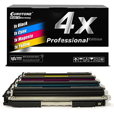 Eurotone 4x Premium Toner im Set per Canon i-SENSYS LBP 7010C / i-SENSYS LBP 7018C sostituzione cartuccia Eurotone 4x Premium Toner im Set per Canon i-SENSYS LBP 7010C / i-SENSYS LBP 7018C sostituzione cartuccia