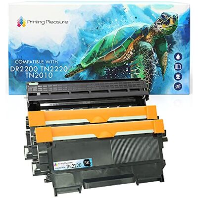 Printing Pleasure Compatibile DR2200 Tamburo & 2x TN2220 Toner per Brother DCP-7055 DCP-7060D DCP-7065DN HL-2130 HL-2132 HL-2135W HL-2240 HL-2240D HL-2250DN HL-2270DW MFC-7360N MFC-7860DW FAX-2840 Nero, Alta Resa Printing Pleasure Compatibile DR2200 Tamburo & 2x TN2220 Toner per Brother DCP-7055 DCP-7060D DCP-7065DN HL-2130 HL-2132 HL-2135W HL-2240 HL-2240D HL-2250DN HL-2270DW MFC-7360N MFC-7860DW FAX-2840 Nero, Alta Resa