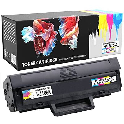 PRESTIGE CARTRIDGE Toner Compatibile W1106A 106A Cartuccia Laser per HP Laser 107a, 107r, 107w, MFP 135a, 135ag, 135r, 135w, 135wg, 137fnw, 137fwg Nero 1.000 pagine, con CHIP PRESTIGE CARTRIDGE Toner Compatibile W1106A 106A Cartuccia Laser per HP Laser 107a, 107r, 107w, MFP 135a, 135ag, 135r, 135w, 135wg, 137fnw, 137fwg Nero 1.000 pagine, con CHIP