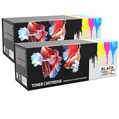 PRESTIGE CARTRIDGE Cartuccia di Toner ad Alta Capacita Compatibile con Q7553A per Stampante HP LaserJet, 2 Pezzi, Nero PRESTIGE CARTRIDGE Cartuccia di Toner ad Alta Capacita Compatibile con Q7553A per Stampante HP LaserJet, 2 Pezzi, Nero