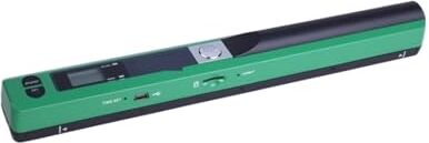 SEEXBY Scanner portatile per documenti Scanner portatile HD ad alta velocità a colori A4 Document Photo Scanner, mini scanner tascabile a colori, scanner HD A4 per libri e documenti (colore: Groen,