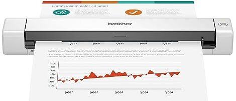 Brother DS-640 DSmobile Scanner portatile per documenti, 1200 x 1200 dpi, larghezza 301mm, lunghezza 50,6 mm, altezza 36,8 mm