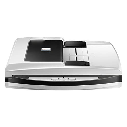 Plustek SmartOffice PL4080 ADF 600 x 600 DPI Flatbed & ADF scanner Nero, Grigio