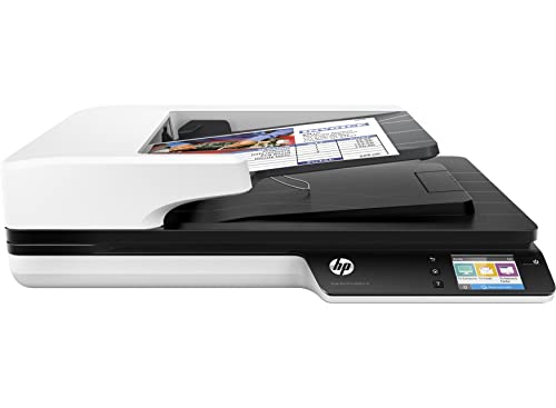 HP Scanjet Pro 4500 FN1/ L2749A, Scanner a Doppia Scansione, Wireless, Professionale per Documenti e Immagini, Compatto e Pratico, Bianco