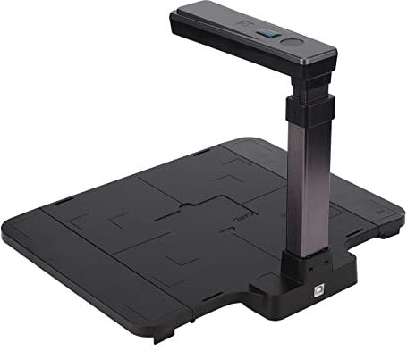 Luqeeg Scanner per Fotocamera per Documenti, Scanner per Documenti in Formato A4 da 5 MP, Scanner Portatile con Sensore CMOS e Luce LED Supporta la Scansione a Colori in Bianco e Nero per Note Picture