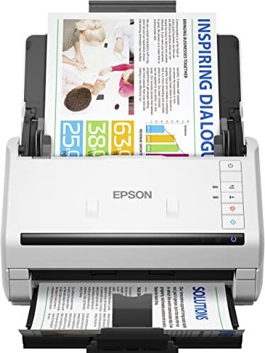 Epson Workforce DS-530II Scanner Fronte/Retro Automatico Sheet-Feeder ADF 50 Pagine, scansione Documenti Fino 35 ppm (70 ipm), Free 3 Year Warranty – 3 Anni di Garanzia Gratuita