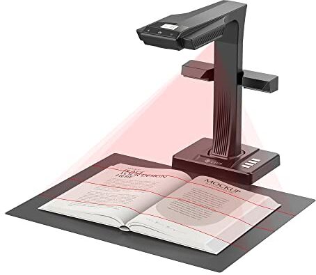 CZUR ET16-P Scanner Professionale per Libri, Scanner Inteligente per Documento, Converte i Documenti in PDF, PDF Ricercabile/Word/Tiff/Excel, Compatibile con Windows e MacOS, di Scansione Fino Ad A3